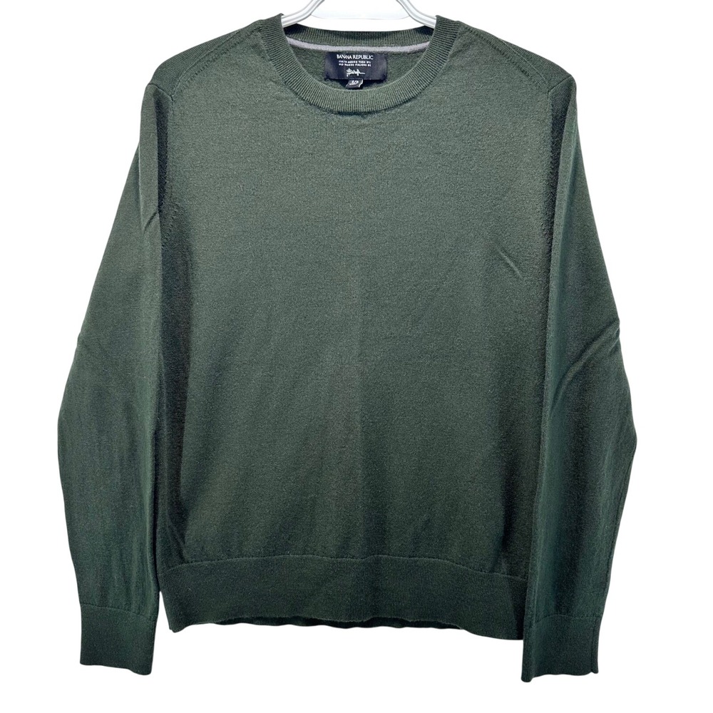 Banana Republic Baruffa Men's Small Merino Wool Crew Neck Sweater Italian Wool